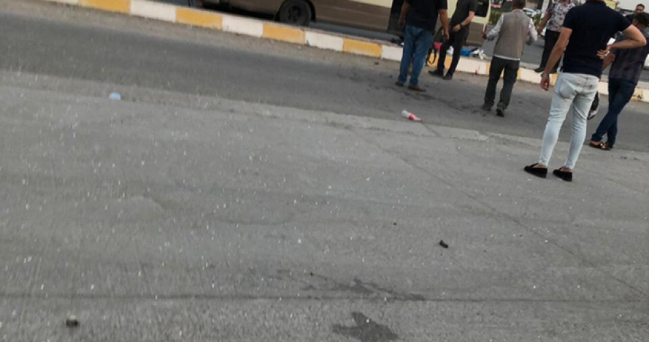 من مكان تفجير العبوات في كركوك