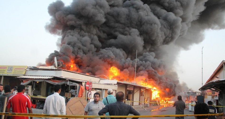 إنفجار داخل مستودع للأسلحة في بغداد