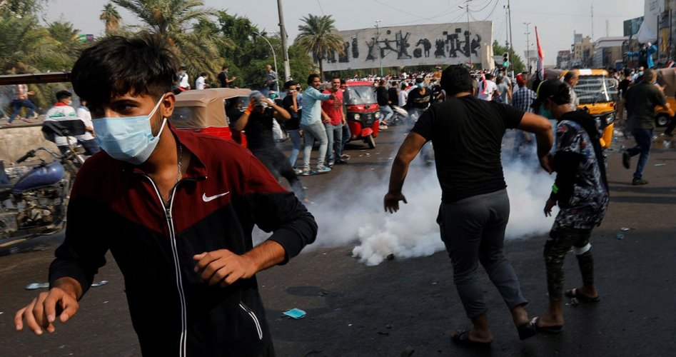آلاف المواطنين تظاهروا اليوم الجمعة وسط بغداد