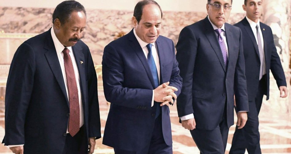 السيسي وحمدوك ورئيس وزراء مصر