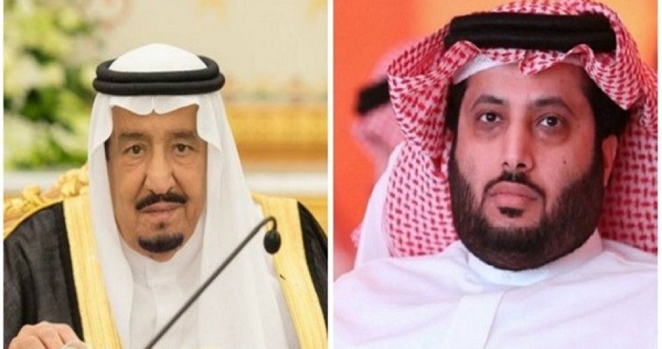 تركي آل الشيخ والملك سلمان