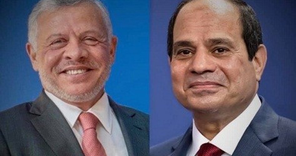 الرئيس السيسي والملك عبدالله