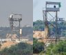 برج مراقبة للمقاومة على حدود غزة