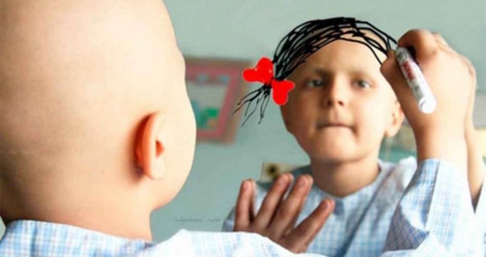 طفل مريض سرطان