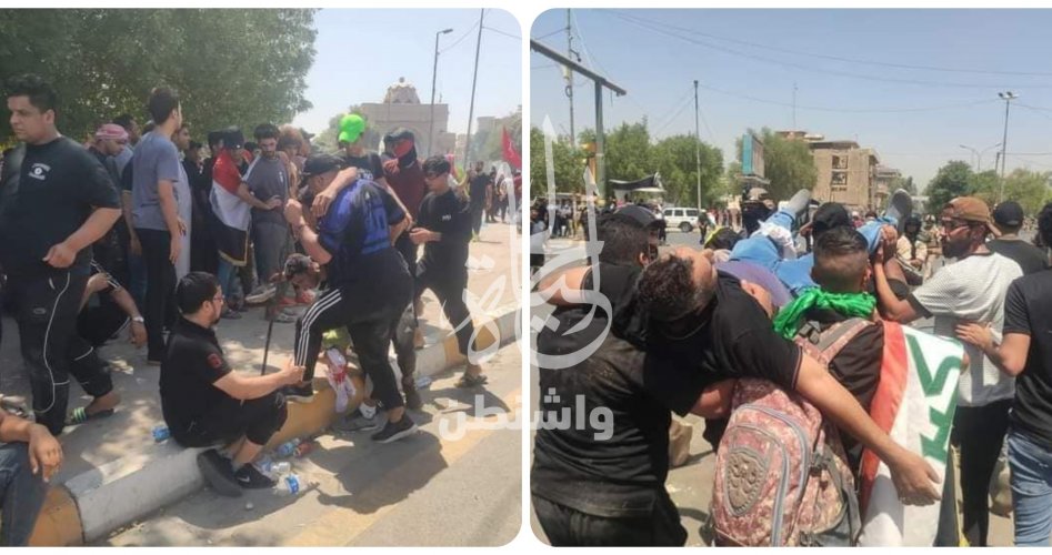 باشتباكات بين أنصار الصدر والأمن في المنطقة الخضراء