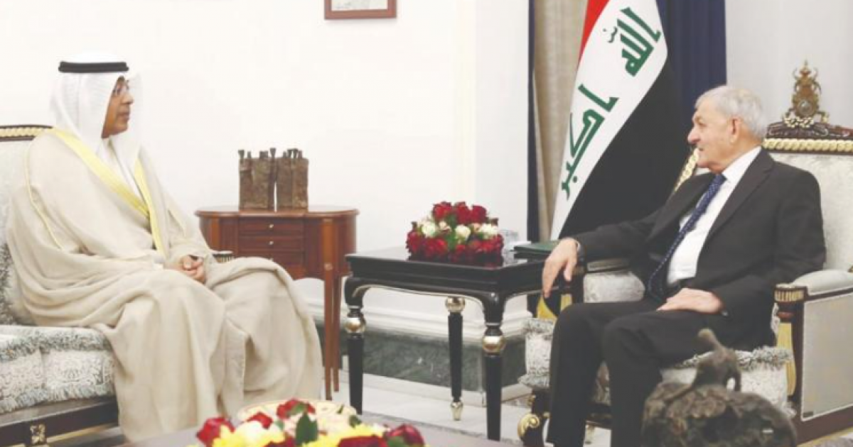 الرئيس العراقي يؤكد الاستمرار العلاقة بينهم مع السعودية . جريدة البوكس نيوز