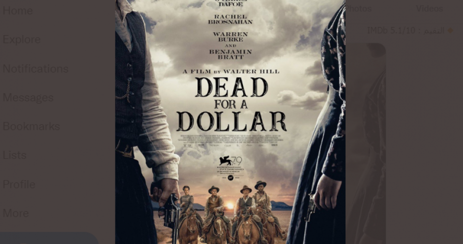 مشاهدة وتحميل فيلم ميت مقابل دولار Dead For A Dollar 2022 مترجم HD على ايجي بست EgyBest و Netflix