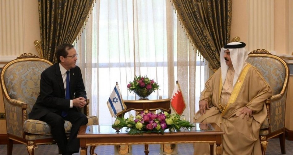 ملك البحرين ورئيس إسرائيل