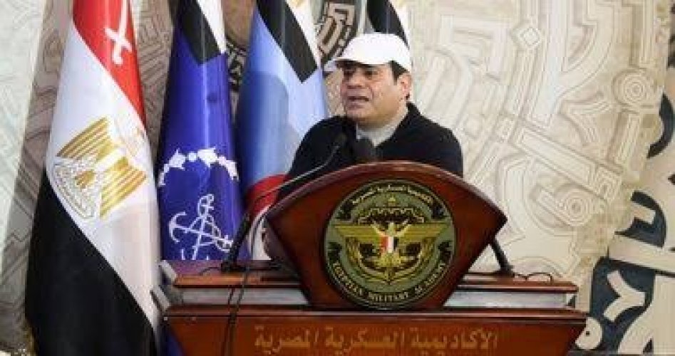 الرئيس السيسي خلال تواجده بالكلية الحربية