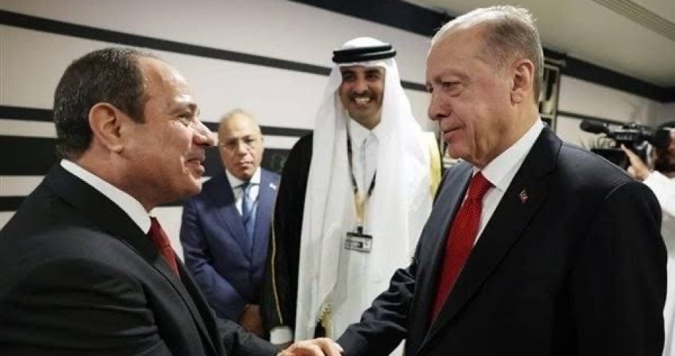 أردوغان والسيسي وتميم بن حمد