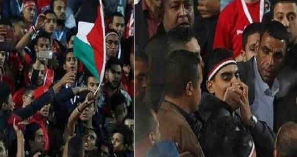 واقعة رفع علم فلسطين في مباراة الأهلي والرجاء