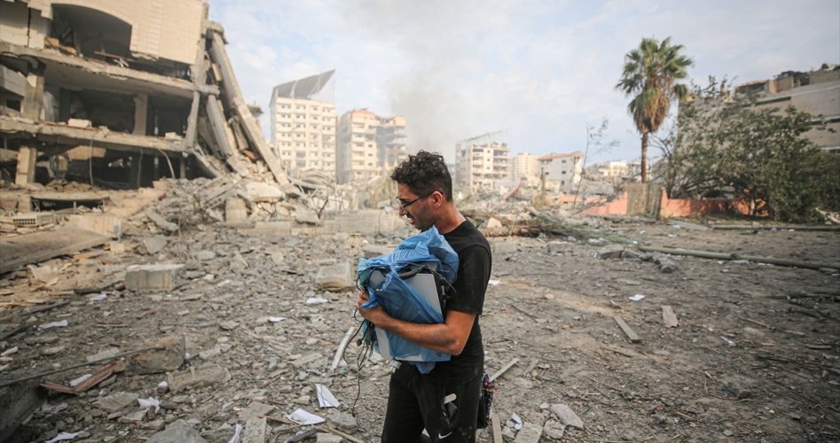 دمار في غزة بفعل الطائرات الإسرائيلية