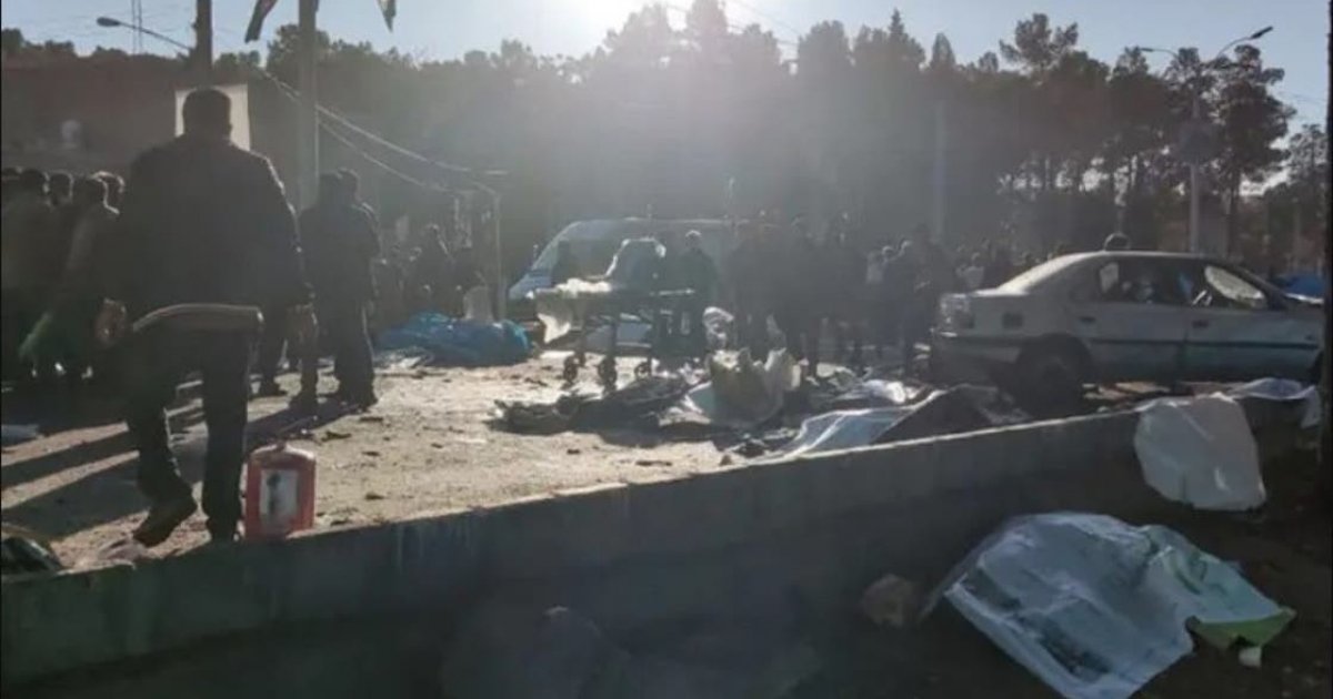 الان – عشرات القتلى في انفجارين وقعا قرب مقبرة قاسم سليماني . جريدة البوكس نيوز