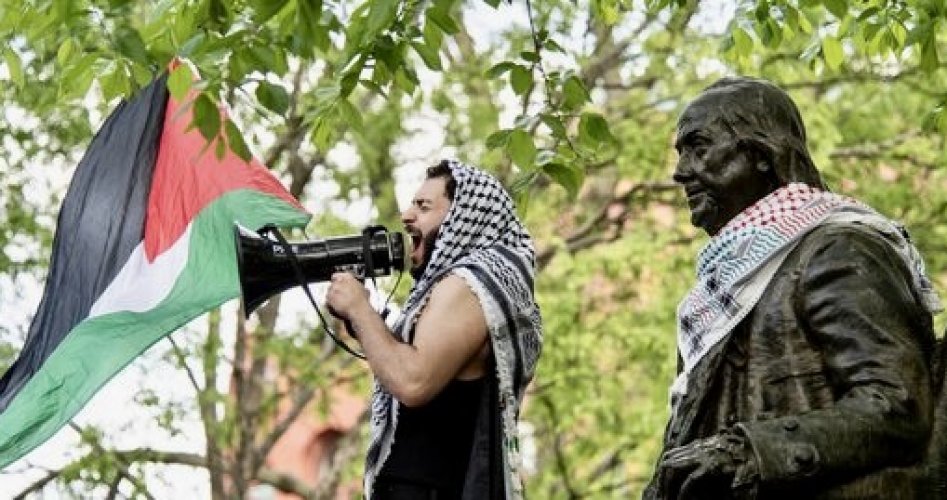 احتجاجات في الجامعات الأمريكية تضامنًا مع فلسطين