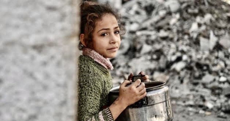 طفلة فلسطينية من قطاع غزة المنكوب
