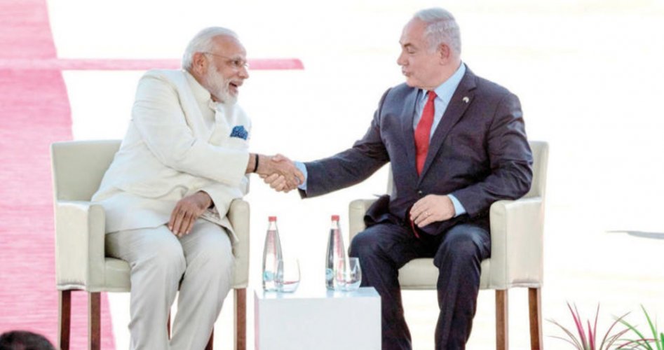 رئيسا وزراء إسرائيل والهند