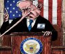 نتنياهو في الكونغرس - صورة كاريكاتيرية