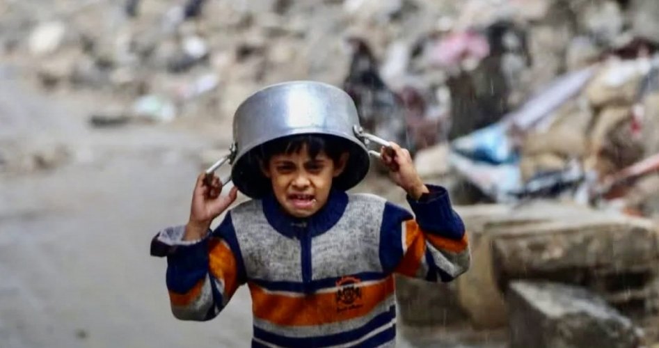 طفل فلسطيني من شمال قطاع غزة المنكوب
