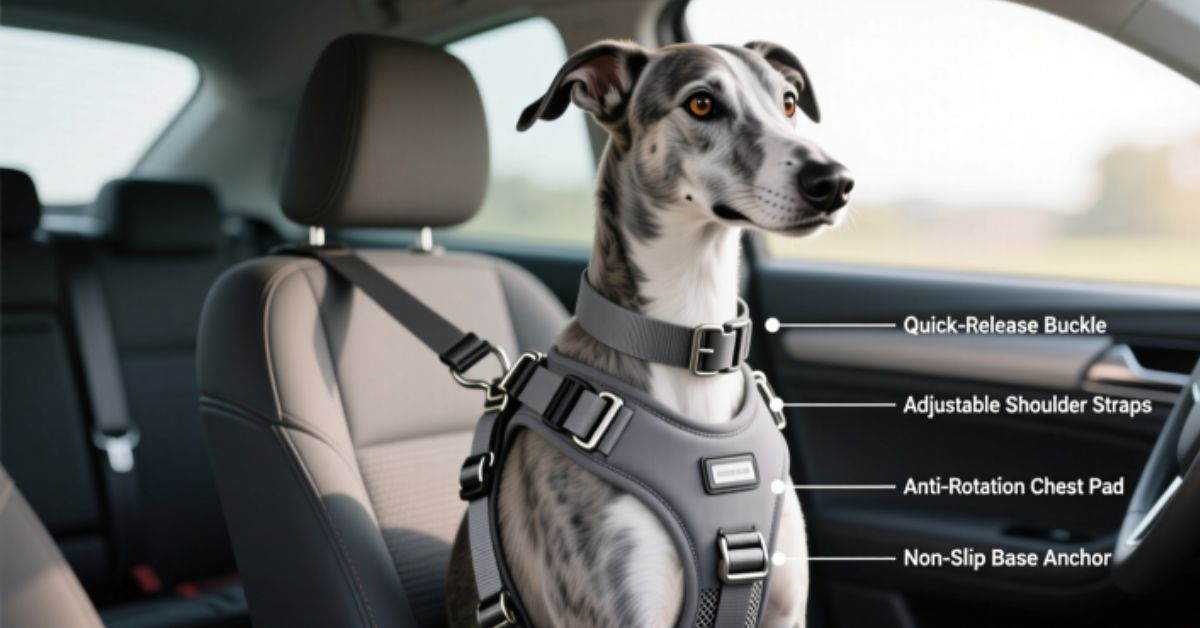greyhound car safety harness